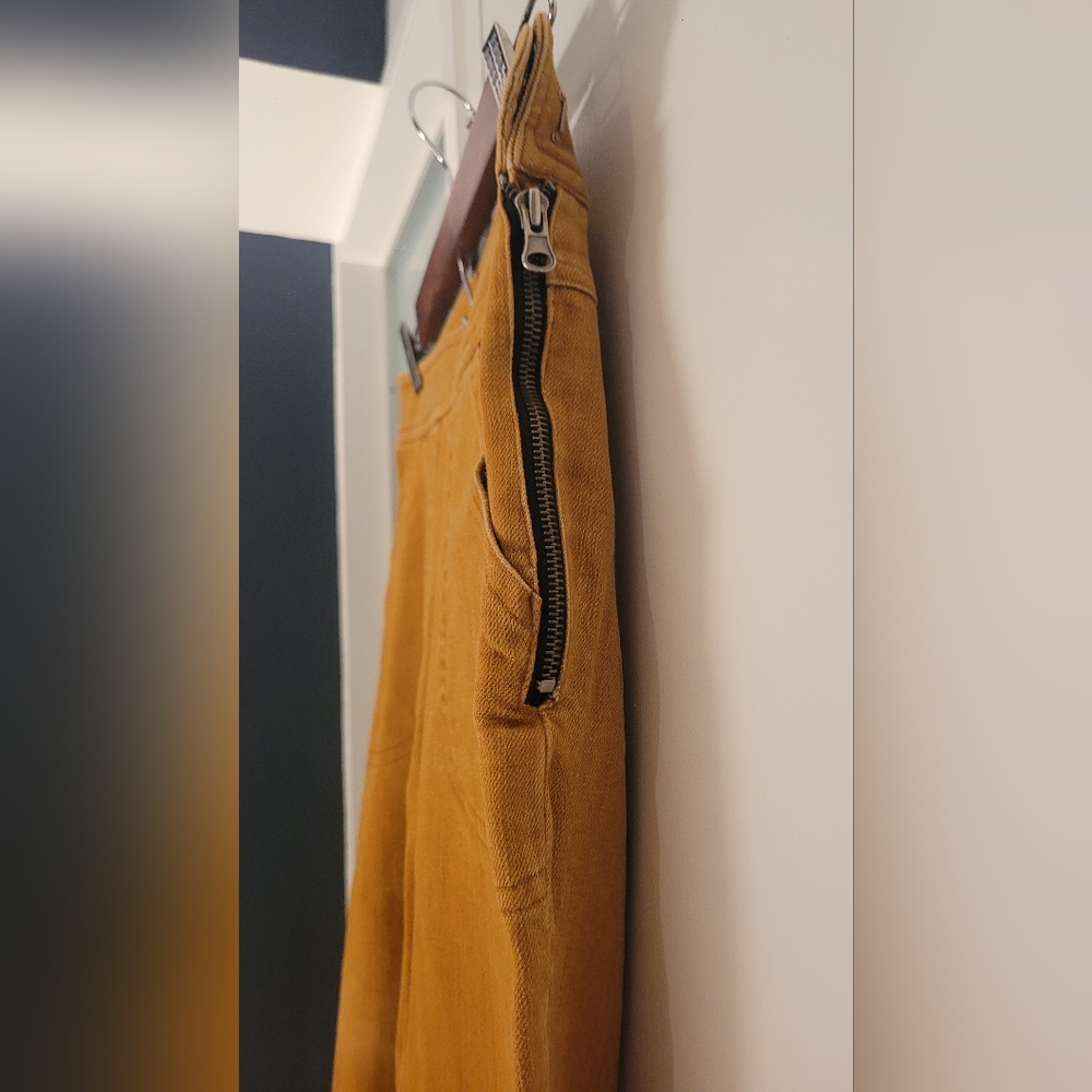 Mustard high waisted skinny jeans